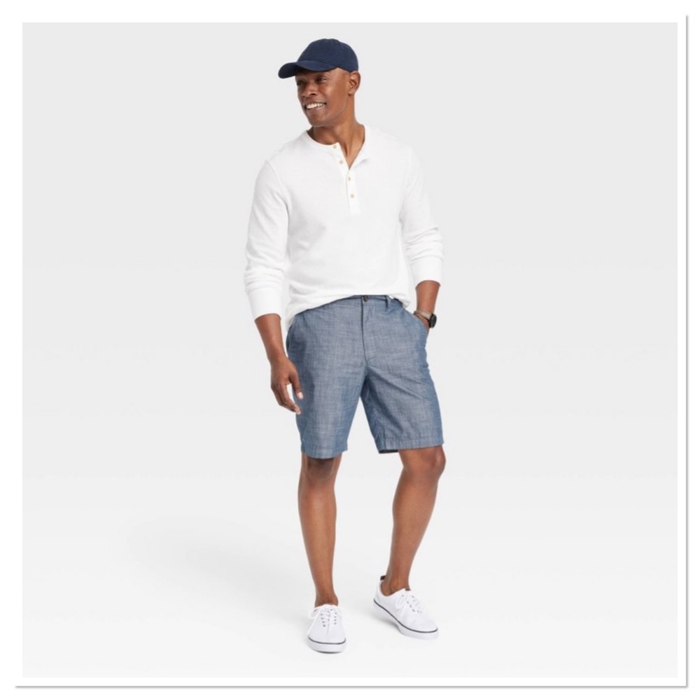 Men’s Every Wear 9” Slim Fit Flat Front Chino Shorts Goodfellow & Co
